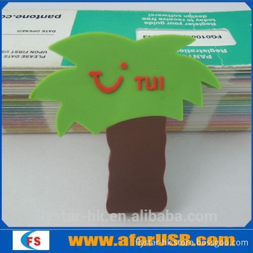 Cartoon pvc green tree usb drive cute coco usb flash disk 8gb